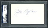 Joe Agler Autographed 3x5 Index Card Washington Senators PSA/DNA #83860248