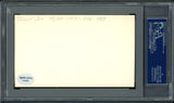Joe Agler Autographed 3x5 Index Card Washington Senators PSA/DNA #83860253