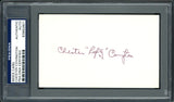 Chester Chet "Lefty" Covington Autographed 3x5 Index Card Philadelphia Phillies PSA/DNA #83862801