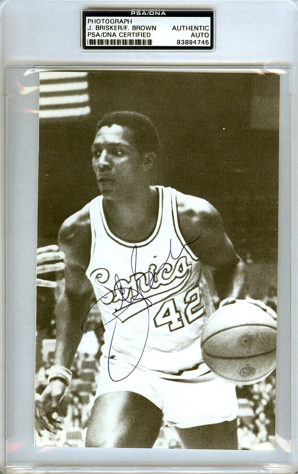 John Brisker & "Downtown" Fred Brown Autographed 5x8 Photo Seattle Sonics PSA/DNA #83894745