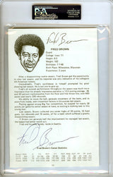 John Brisker & "Downtown" Fred Brown Autographed 5x8 Photo Seattle Sonics PSA/DNA #83894745