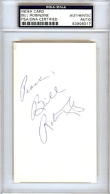 Bill Robinzine Autographed 3x5 Index Card Kansas City Kings, DePaul Blue Demons "Peace" PSA/DNA #83906017