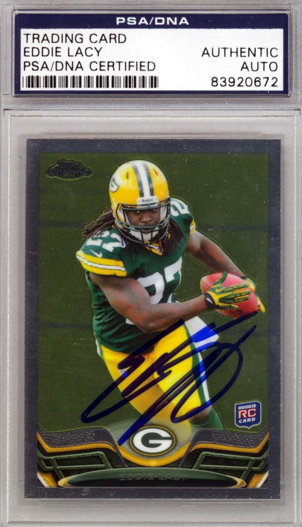 Eddie Lacy Autographed 2013 Topps Chrome Rookie Card #131 Green Bay Packers PSA/DNA #83920672