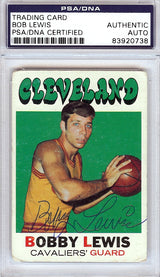 Bobby Lewis Autographed 1971 Topps Card #22 Cleveland Cavaliers PSA/DNA #83920738