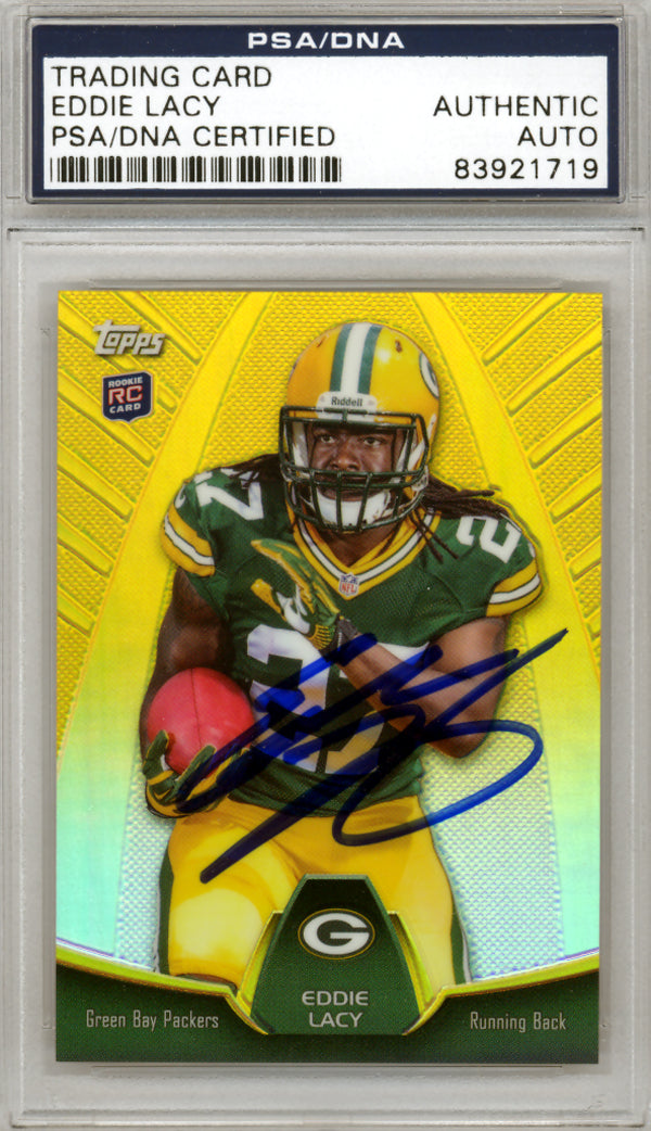 Eddie Lacy Autographed 2013 Topps Rookie Card #MBC-EL Green Bay Packers PSA/DNA #83921719