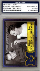 Forest Evashevski Autographed 2002 Trading Card Michigan Wolverines PSA/DNA #83921840