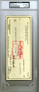 Pete Rozelle Autographed 3.5x8.5 Check NFL Commissioner PSA/DNA #83933928