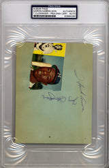 Hank Aaron Autographed 4.5x6 Album Page Milwaukee Braves Vintage Early 1960's Signature PSA/DNA #83964260