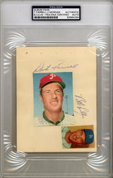 Dick "Turk" Farrell & Joe Morgan Autographed 4.5x6 Album Page PSA/DNA #83964294