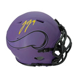 J.J. McCarthy Autographed Minnesota Vikings Rave Riddell Mini Helmet