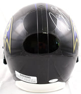 Ray Lewis Autographed Baltimore Ravens F/S Helmet w/ SB MVP- JSA Auth *White