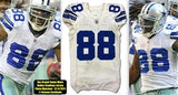 Cowboys Dez Bryant Game Worn White Reebok Road Jersey 12/4/2011 Photo Matched