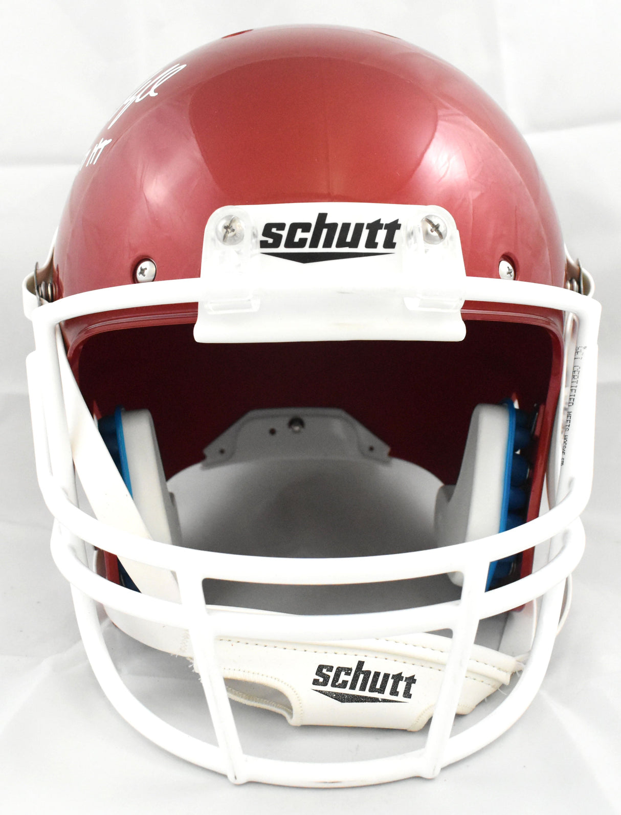 Baker Mayfield Autographed Oklahoma Sooners F/S Schutt Helmet HT - Beckett W