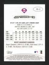 Jim Thome Autographed 2004 Bowman's Best Card #BB-JT Philadelphia Phillies SKU #160494