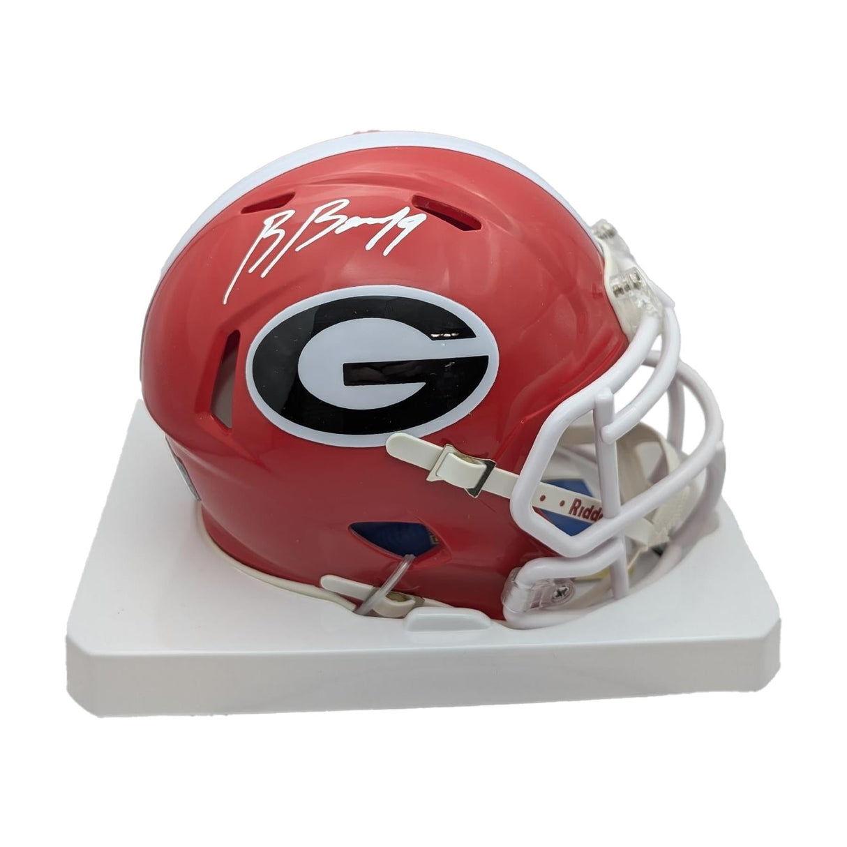 Brock Bowers Autographed Georgia Bulldogs Speed Mini Helmet - Radtke