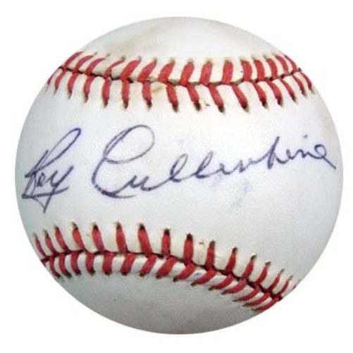 Roy Cullenbine Autographed Official AL Baseball Detroit Tigers, Cleveland Indians PSA/DNA #P72234