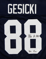 Mike Gesicki Autographed Navy College Style Jersey w/ We Are -JSA W Auth *R8