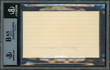 DiMaggio Brothers Autographed 3x5 Index Card With Joe, Dom & Vince DiMaggio Beckett BAS #11484739