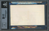 Frank "Home Run" Baker Autographed 3x5 Index Card Philadelphia A's Auto Grade Mint 9 "3rd Base" Beckett BAS #13264844