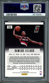 Damian Lillard Autographed 2012-13 Panini Prizm Rookie Card #245 Portland Trail Blazers PSA 9 Auto Grade Gem Mint 10 On Card PSA/DNA #63156061