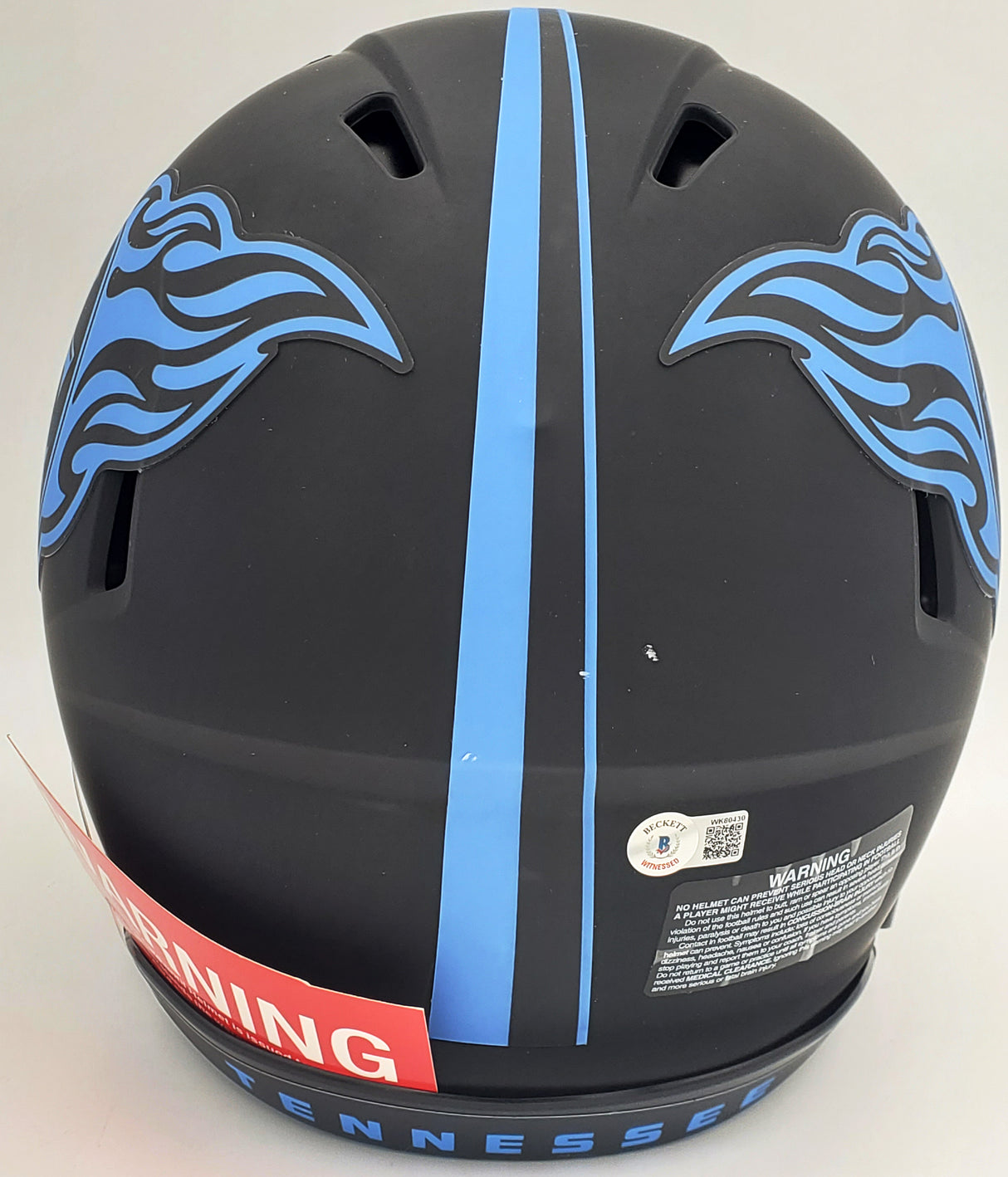 Derrick Henry Autographed Tennessee Titans Eclipse Black Full Size Authentic Speed Helmet Beckett BAS QR Stock #196808