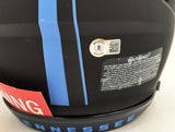 Derrick Henry Autographed Tennessee Titans Eclipse Black Full Size Authentic Speed Helmet Beckett BAS QR Stock #196808