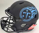 Derrick Henry Autographed Tennessee Titans Eclipse Black Full Size Authentic Speed Helmet Beckett BAS QR Stock #196808