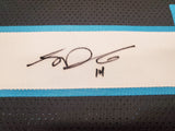 Carolina Panthers Sam Darnold Autographed Black Jersey Beckett BAS Stock #197011