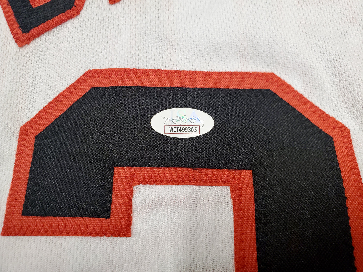 Portland Trail Blazers Clyde Drexler Autographed White Jersey JSA Stock #197005