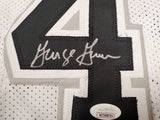 San Antonio Spurs George Gervin Autographed White Jersey JSA Stock #197001