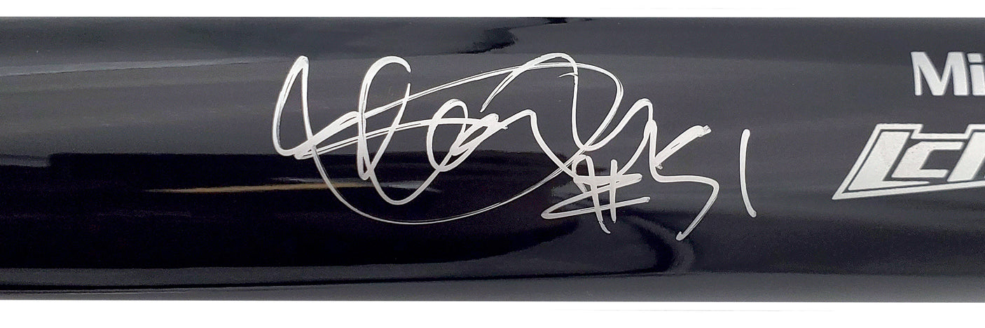 Ichiro Suzuki Autographed Black Mizuno Game Model Bat Seattle Mariners "#51" IS Holo Stock #197023