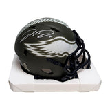 Jordan Davis Autographed Eagles Salute to Service Mini Helmet - BAS