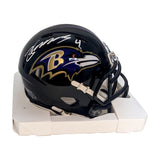 Zay Flowers Autographed Ravens Speed Mini Helmet - BAS