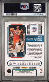 Shai Gilgeous-Alexander Signed 2022 Contenders Optic Silver #86 Card PSA Slabbed