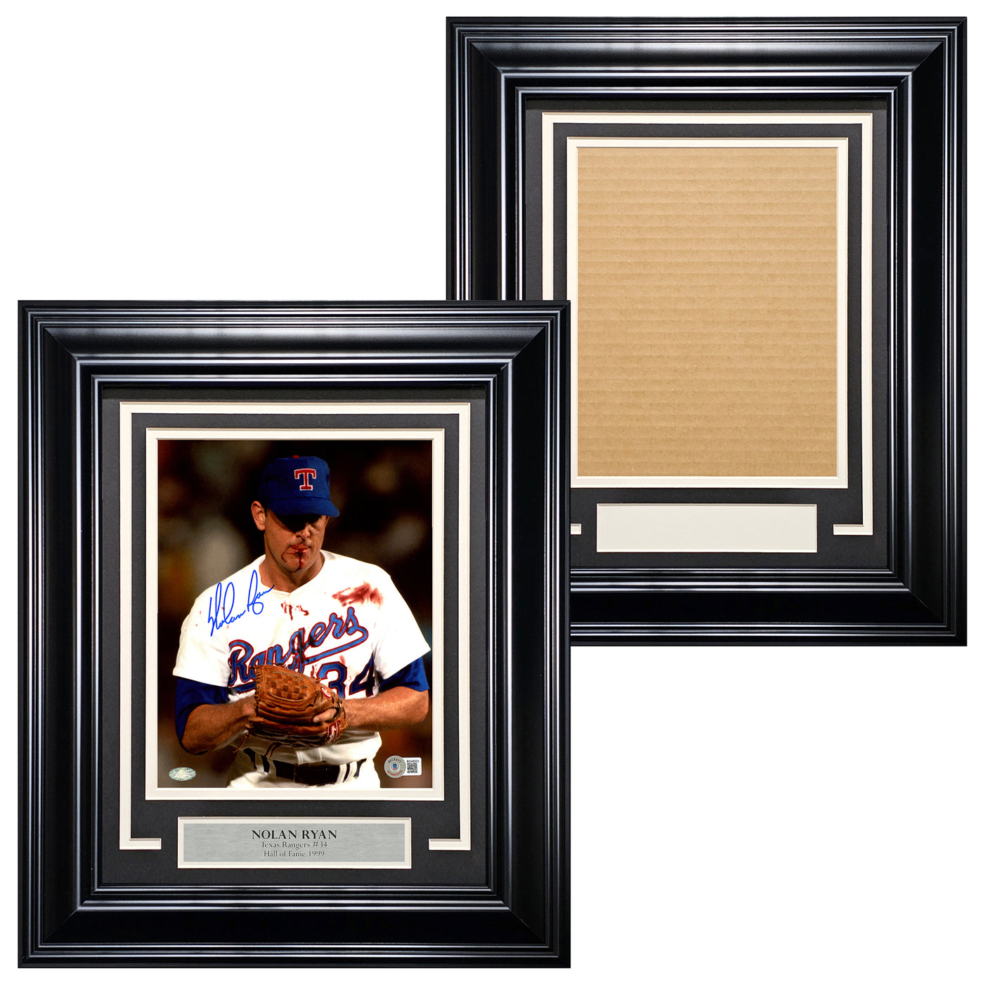 Black Vertical 8x10 Photo Framing Kit With Nameplate Stock #214106
