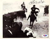 Carlos Monzon Autographed 6.5x8.5 Photo Signed Twice PSA/DNA #Q90562