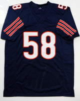 Roquan Smith Autographed Blue Pro Style Jersey- Beckett Authenticated