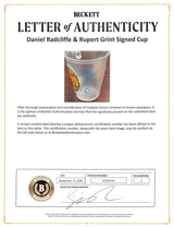 Daniel Radcliffe & Rupert Grint Harry Potter Signed Plastic Butterbeer Mug BAS