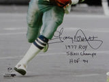 Tony Dorsett Signed Cowboys 16x20 PF BW & Color Photo w/ 3 Insc- JSA W *1977 ROY