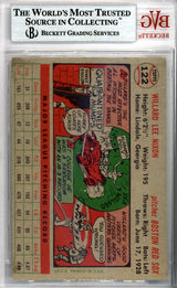 Willard Nixon Autographed 1956 Topps Card #122 Boston Red Sox Beckett BAS #9770757