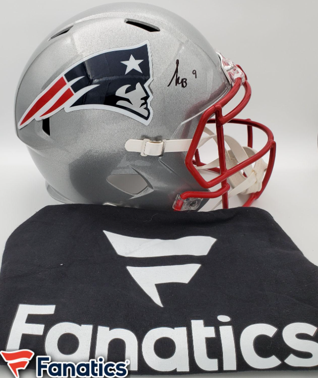 Kayshon Boutte Signed Patriots F/S Replica Football Helmet - Fanatics