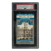 Wayne Gretzky Signed 1994 LA Kings vs Sharks Goal 800 Game Ticket PSA 6 Auto 9 - Sports Integrity