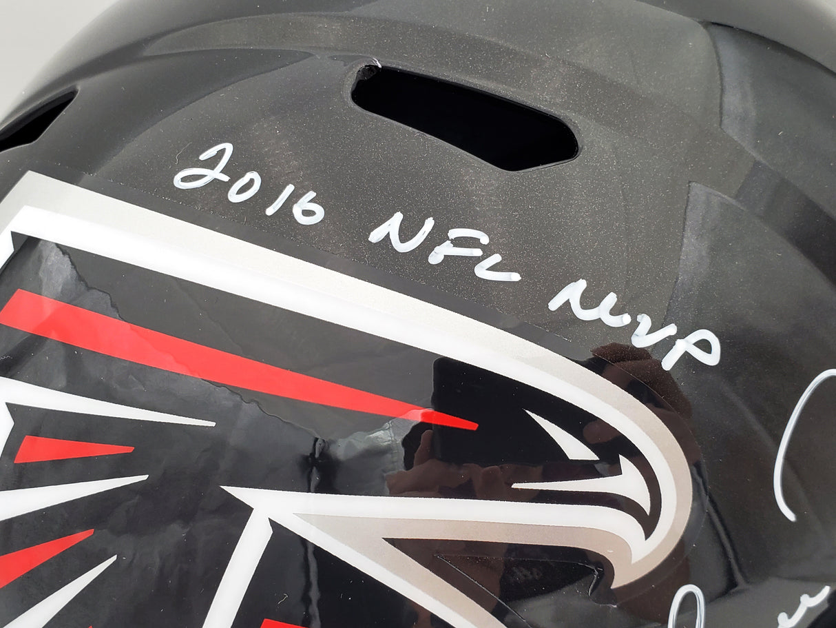 Matt Ryan Autographed Atlanta Falcons Full Size Replica Speed Helmet "2016 NFL MVP" Beckett BAS QR Stock #197079