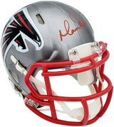 Matt Ryan Autographed Atlanta Falcons Flash Silver Speed Mini Helmet Beckett BAS QR Stock #197080
