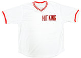 Cincinnati Reds Pete Rose Autographed White Jersey "Charlie Hustle" PR Holo Stock #197082