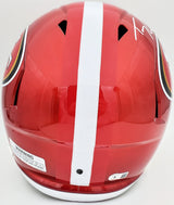 Trey Lance Autographed San Francisco 49ers Flash Red Full Size Replica Speed Helmet Beckett BAS QR Stock #197092