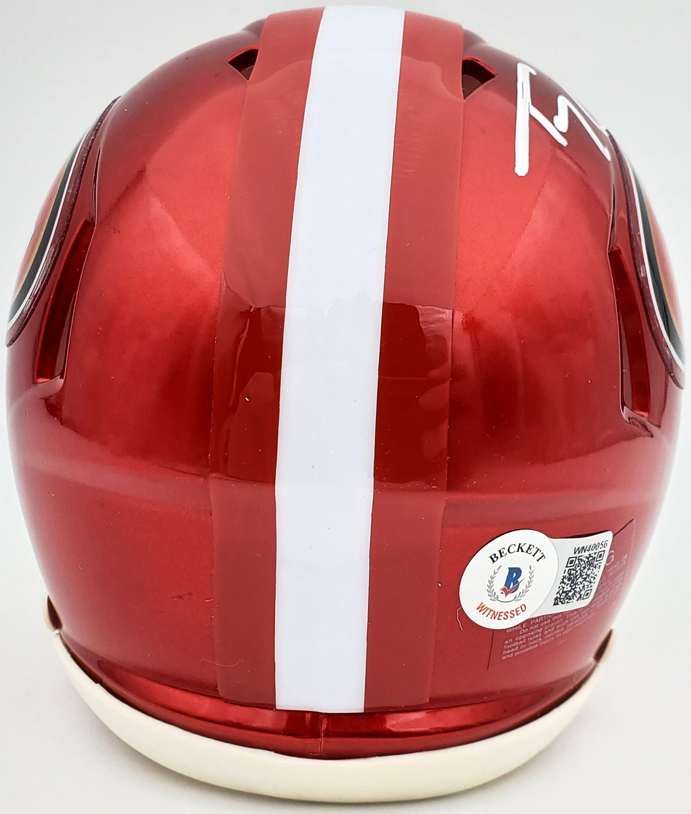 Trey Lance Autographed San Francisco 49ers Flash Red Speed Mini Helmet Beckett BAS QR Stock #197093