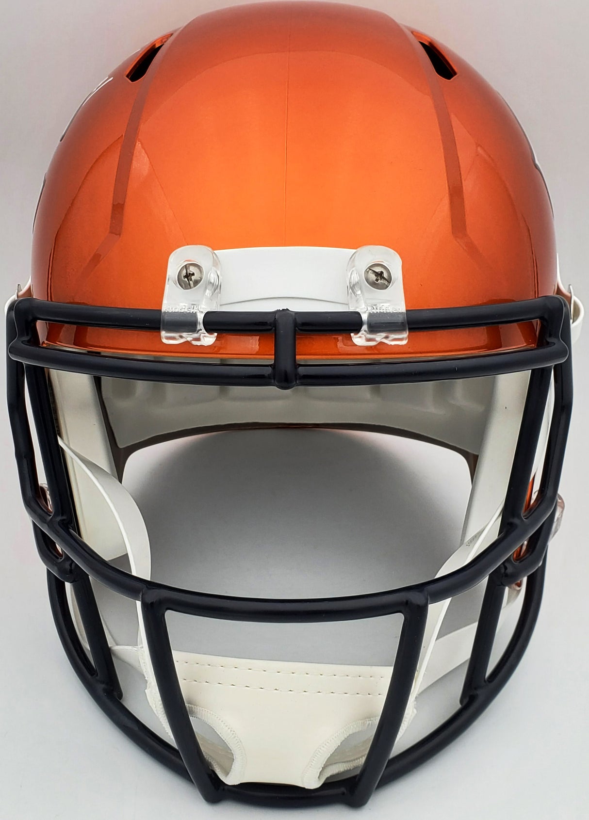 Justin Fields Autographed Chicago Bears Flash Orange Full Size Replica Speed Helmet Beckett BAS QR Stock #197095