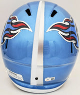 Ryan Tannehill Autographed Tennessee Titans Flash Blue Full Size Replica Speed Helmet Beckett BAS QR Stock #197140
