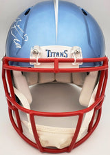 Ryan Tannehill Autographed Tennessee Titans Flash Blue Full Size Authentic Speed Helmet Beckett BAS QR Stock #197141